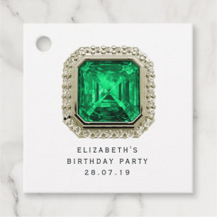 Emerald May Birthstone Bedankjes Labels