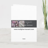 Emerald Mermaid Fantasy Art Kaart (Achterkant)