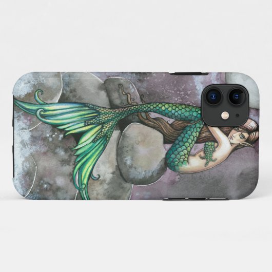 Emerald Mermaid iPhone Case (Achterkant (horizontaal))