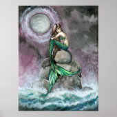 Emerald Mermaid Poster Afdrukken van Molly Harriso (Voorkant)