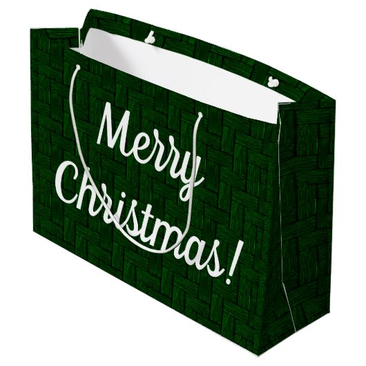 Emerald Merry kerstcadeautas Groot Cadeauzakje (Achterkant Gekanteld)