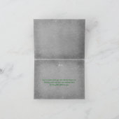 Emerald Middeleeuws Keltisch Kruis bedankkaart (Binnen)