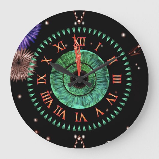 Emerald Midnight Clock Grote Klok (Voorkant)