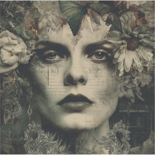 Emerald Molly — Gothic Fine Art Sticker (Voorkant)