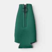 Emerald Monogram & Names Wedding Tall Koelbox Flesjeskoeler (Achterkant)