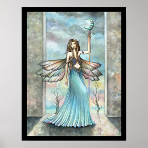 Emerald Moon Fairy Poster Afdrukken van Molly Harr