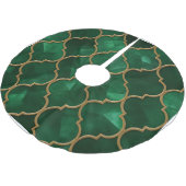 Emerald Moroccan Pattern – Luxury Style Kerstboom Rok (Gekanteld)