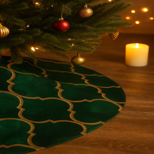 Emerald Moroccan Pattern – Luxury Style Kerstboom Rok