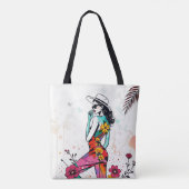Emerald Muse Duet Tote Bag (Achterkant)