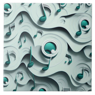 Emerald muziek thema tegeltje