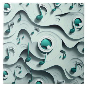Emerald muziek thema tegeltje