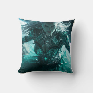 Emerald Nebula Koningin – Kosmisch Kristal Pantser Kussen