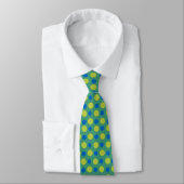 Emerald Necktie, Blue en Green Polka Dots Stropdas (Gebonden)
