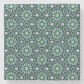 Emerald Night Tile Pattern Stenen Onderzetter (Voorkant)