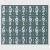 Emerald Nutkraker Wrapping Paper Cadeaupapier (Vlak)