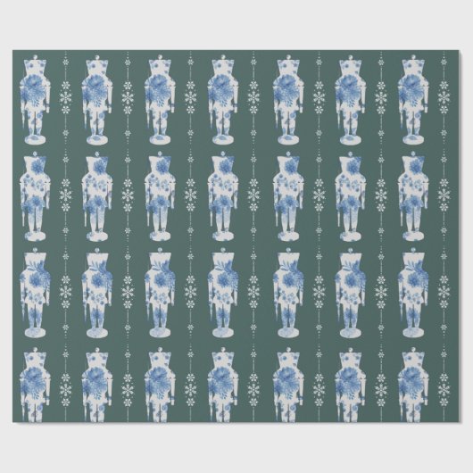 Emerald Nutkraker Wrapping Paper Cadeaupapier (Vlak)