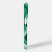Emerald Oceaan Draaiend Abstract Golfpatroon Case-Mate iPhone Case (Achterkant / Rechts)