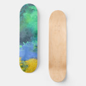 Emerald Ocean Aquamarijn Abstract Persoonlijk Skateboard (Voorkant)