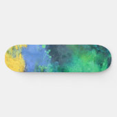 Emerald Ocean Aquamarijn Abstract Persoonlijk Skateboard (Horizontaal)
