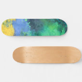 Emerald Ocean Aquamarijn Abstract Persoonlijk Skateboard (Horizontaal)