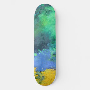 Emerald Ocean Aquamarijn Abstract Persoonlijk Skateboard