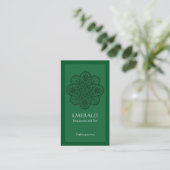 Emerald Ornament Visitekaartje (Staand voorkant)