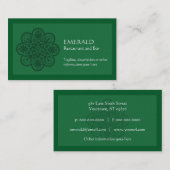 Emerald Ornament Visitekaartje (Voorkant / Achterkant)