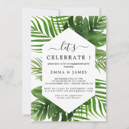 Emerald Palm "Laten we feestvieren" uitnodiging