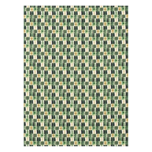 Emerald Patchwork Plaid Tafelkleed (Voorkant)
