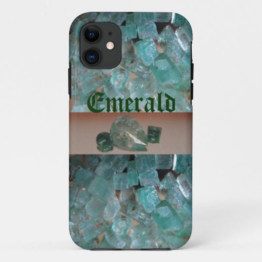 Emerald Pattern iPhone Case (Achterkant)