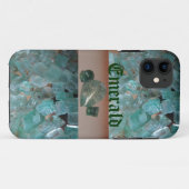 Emerald Pattern iPhone Case (Achterkant (horizontaal))
