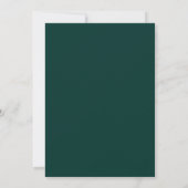 Emerald Peach Luminous Bloom Wedding Kaart (Achterkant)