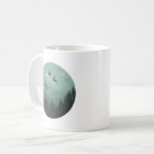 Emerald Peaks en stijgende vogels Koffiemok (Voorkant links)