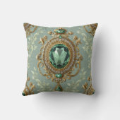 Emerald Pendant & Goud Kussen (Achterkant)