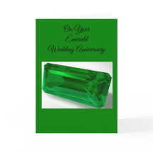 Emerald Personalized 55th Wedding Jubileum