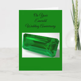 Emerald Personalized 55th Wedding Jubileum Kaart