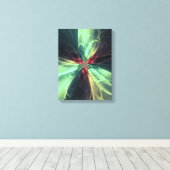 Emerald Plasma Energie Fractale Kunst Canvas Afdruk (Insitu (Houten vloer))