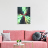 Emerald Plasma Energie Fractale Kunst Canvas Afdruk (Insitu (Woonkamer))