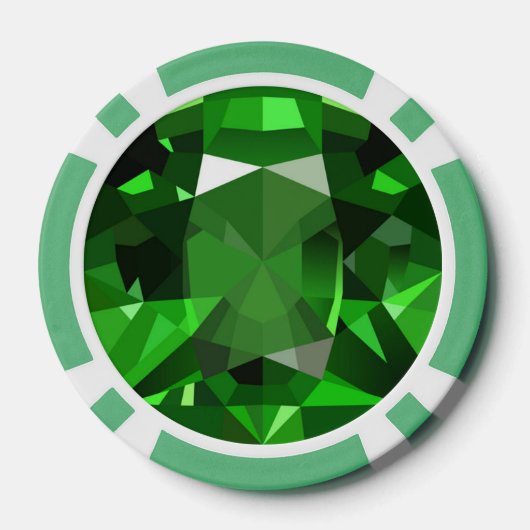 Emerald Poker Chips (Achterkant)