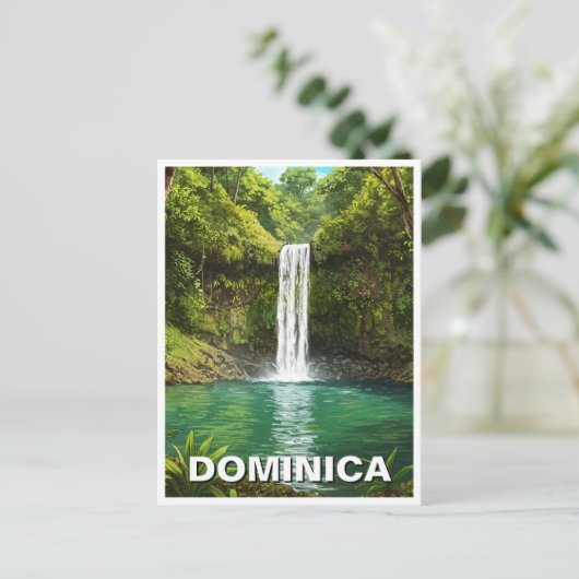 Emerald Pool Dominica Briefkaart (Staand voorkant)