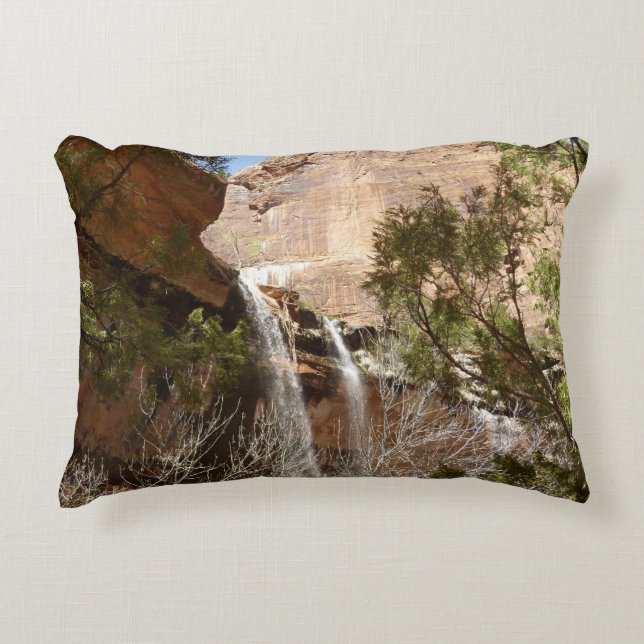 Emerald Pool Falls I uit Zion National Park Accent Kussen (Voorkant)