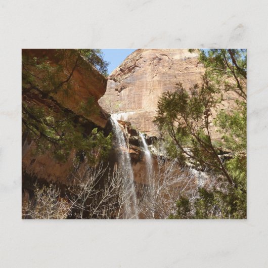 Emerald Pool Falls I uit Zion National Park Briefkaart (Voorkant)