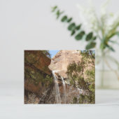 Emerald Pool Falls I uit Zion National Park Briefkaart (Staand voorkant)