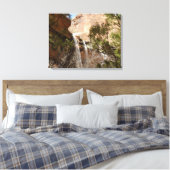 Emerald Pool Falls I uit Zion National Park Canvas Afdruk (Insitu (Slaapkamer))