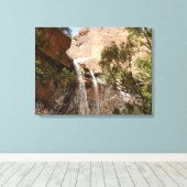 Emerald Pool Falls I uit Zion National Park Canvas Afdruk (Insitu (Houten vloer))