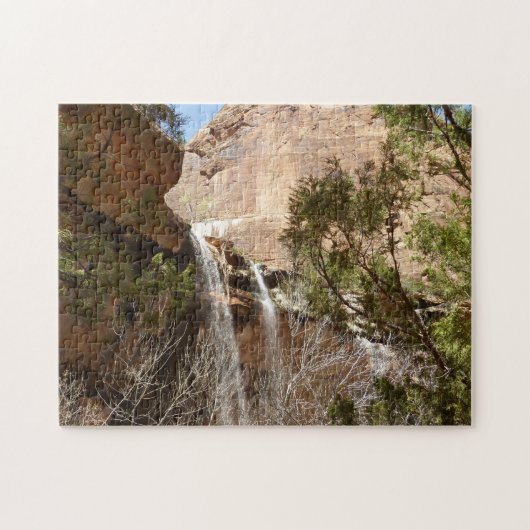 Emerald Pool Falls I uit Zion National Park Legpuzzel (Horizontaal)