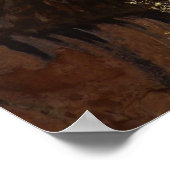 Emerald Pool Falls I uit Zion National Park Poster (Hoek)