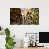Emerald Pool Falls I uit Zion National Park Poster (Thuiskantoor)