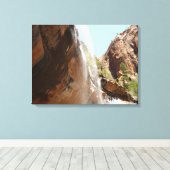 Emerald Pool Falls II uit Zion National Park Canvas Afdruk (Insitu (Houten vloer))