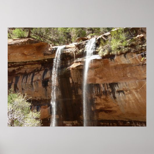 Emerald Pool Falls IV uit Zion National Park Poster (Voorkant)
